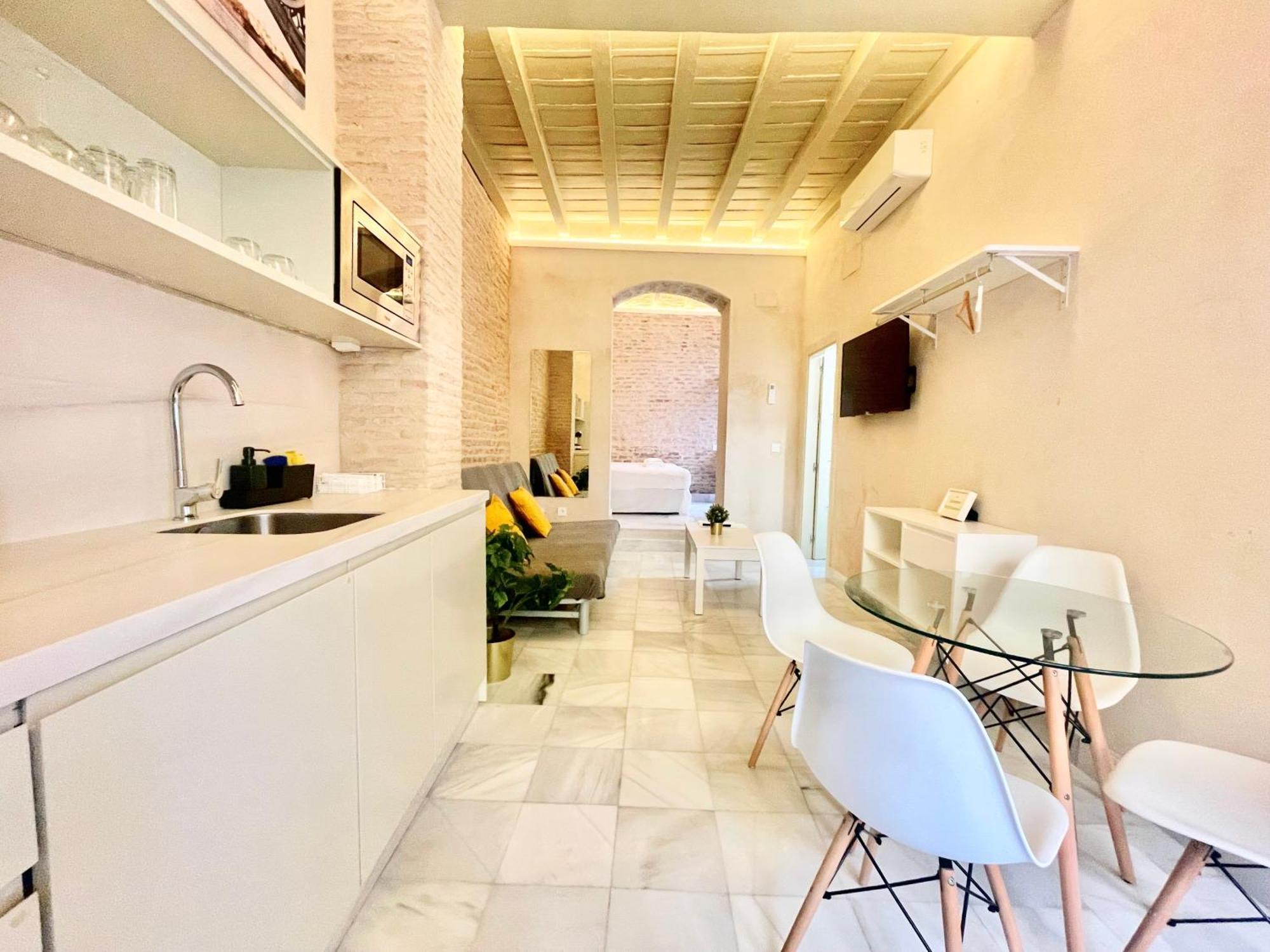 Appartamento Click Triana - Patio Privado Siviglia Esterno foto